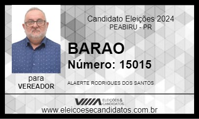 Candidato BARAO 2024 - PEABIRU - Eleições