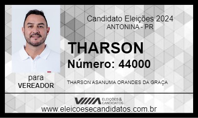 Candidato THARSON 2024 - ANTONINA - Eleições