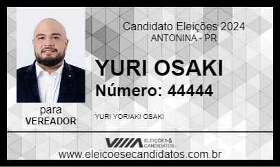 Candidato YURI OSAKI 2024 - ANTONINA - Eleições