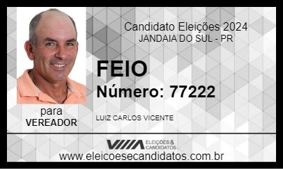 Candidato FEIO 2024 - JANDAIA DO SUL - Eleições