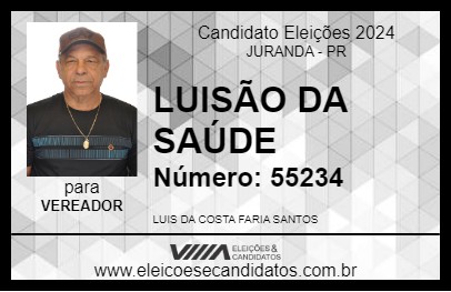 Candidato LUISÃO DA SAÚDE 2024 - JURANDA - Eleições