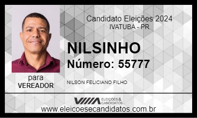 Candidato NILSINHO 2024 - IVATUBA - Eleições