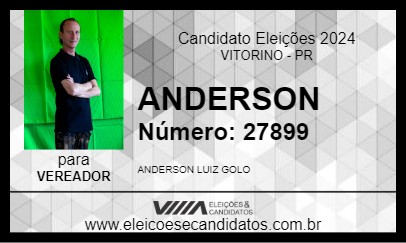 Candidato ANDERSON 2024 - VITORINO - Eleições