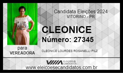 Candidato CLEONICE 2024 - VITORINO - Eleições