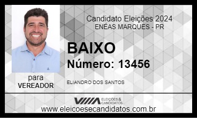 Candidato BAIXO 2024 - ENÉAS MARQUES - Eleições