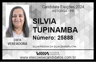 Candidato SILVIA TUPINAMBA 2024 - ASTORGA - Eleições