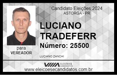 Candidato LUCIANO TRADEFERR 2024 - ASTORGA - Eleições