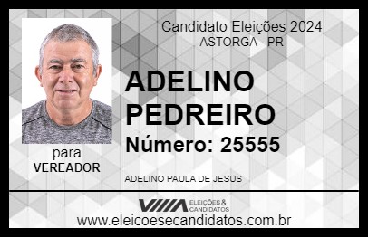 Candidato ADELINO PEDREIRO 2024 - ASTORGA - Eleições