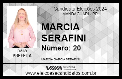 Candidato MARCIA SERAFINI 2024 - MANDAGUARI - Eleições