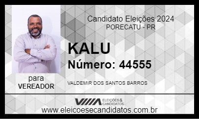 Candidato KALU 2024 - PORECATU - Eleições