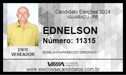 Candidato EDNELSON 2024 - IGUARAÇU - Eleições