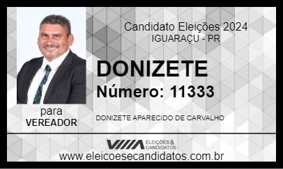 Candidato DONIZETE 2024 - IGUARAÇU - Eleições