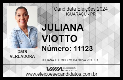 Candidato JULIANA VIOTTO 2024 - IGUARAÇU - Eleições