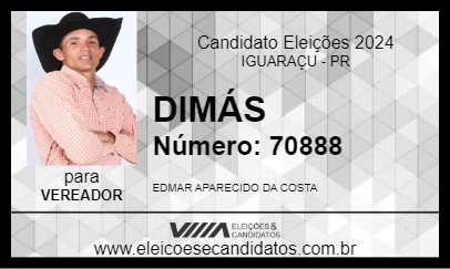 Candidato DIMÁS 2024 - IGUARAÇU - Eleições