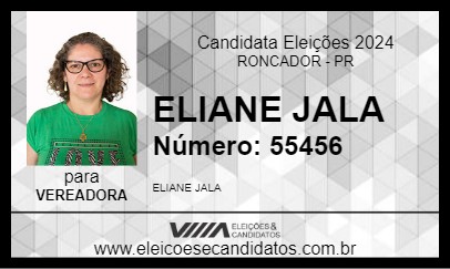 Candidato ELIANE JALA 2024 - RONCADOR - Eleições