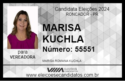 Candidato MARISA KUCHLA 2024 - RONCADOR - Eleições