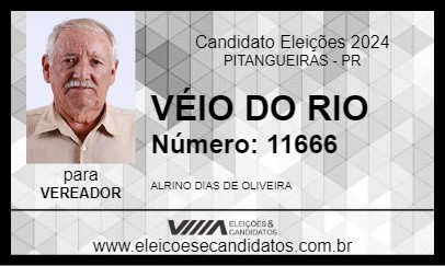 Candidato VÉIO DO RIO 2024 - PITANGUEIRAS - Eleições