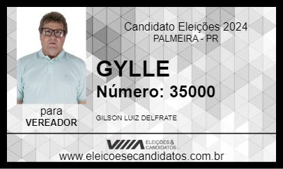 Candidato GYLLE 2024 - PALMEIRA - Eleições