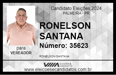 Candidato RONELSON SANTANA 2024 - PALMEIRA - Eleições