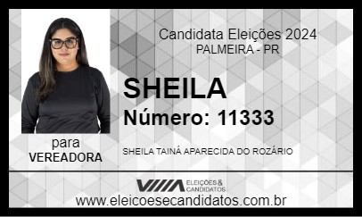 Candidato SHEILA 2024 - PALMEIRA - Eleições