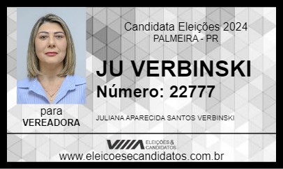 Candidato JU VERBINSKI 2024 - PALMEIRA - Eleições