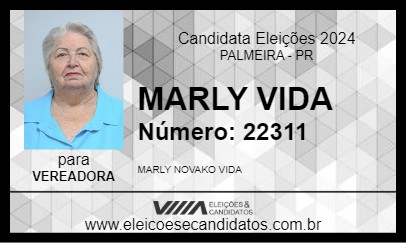 Candidato MARLY VIDA 2024 - PALMEIRA - Eleições