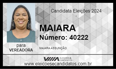 Candidato MAIARA 2024 - PALMEIRA - Eleições