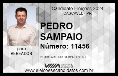 Candidato PEDRO SAMPAIO 2024 - CASCAVEL - Eleições