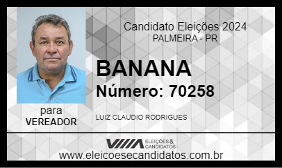 Candidato BANANA 2024 - PALMEIRA - Eleições