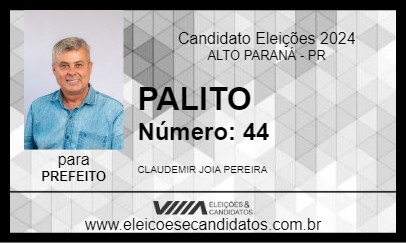 Candidato PALITO 2024 - ALTO PARANÁ - Eleições