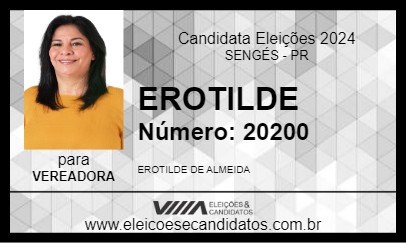 Candidato EROTILDE 2024 - SENGÉS - Eleições