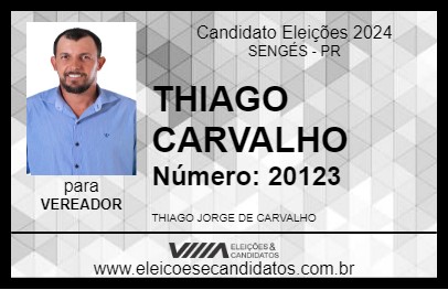 Candidato THIAGO CARVALHO 2024 - SENGÉS - Eleições