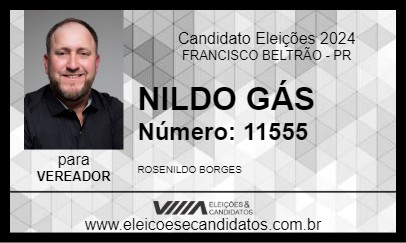 Candidato NILDO GÁS 2024 - FRANCISCO BELTRÃO - Eleições