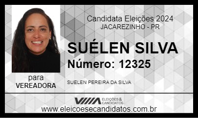 Candidato SUÉLEN SILVA 2024 - JACAREZINHO - Eleições