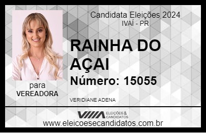 Candidato RAINHA DO AÇAI 2024 - IVAÍ - Eleições