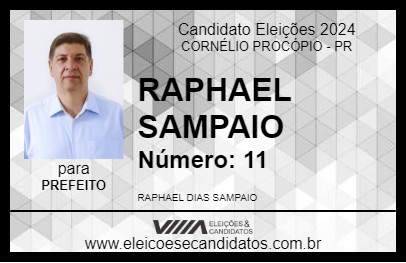 Candidato RAPHAEL SAMPAIO 2024 - CORNÉLIO PROCÓPIO - Eleições