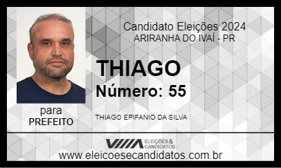 Candidato THIAGO 2024 - ARIRANHA DO IVAÍ - Eleições