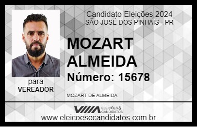 Candidato MOZART ALMEIDA 2024 - SÃO JOSÉ DOS PINHAIS - Eleições