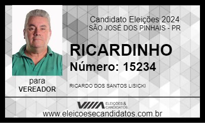 Candidato RICARDINHO 2024 - SÃO JOSÉ DOS PINHAIS - Eleições