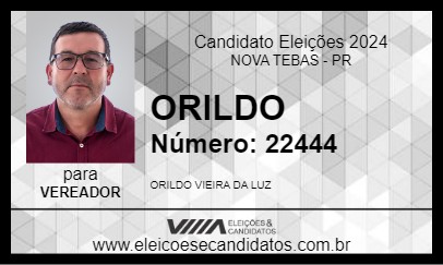 Candidato ORILDO 2024 - NOVA TEBAS - Eleições