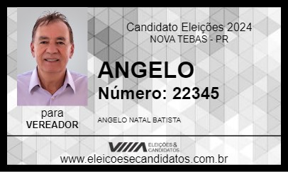 Candidato ANGELO 2024 - NOVA TEBAS - Eleições