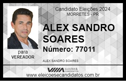 Candidato ALEX SANDRO SOARES 2024 - MORRETES - Eleições