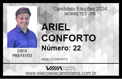 Candidato ARIEL CONFORTO 2024 - MORRETES - Eleições