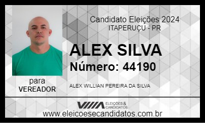 Candidato ALEX SILVA 2024 - ITAPERUÇU - Eleições