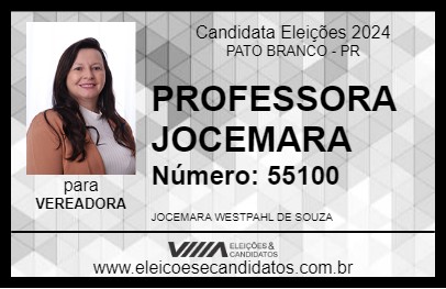 Candidato PROFESSORA JOCEMARA 2024 - PATO BRANCO - Eleições