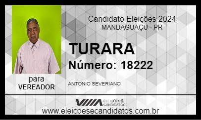 Candidato TURARA 2024 - MANDAGUAÇU - Eleições