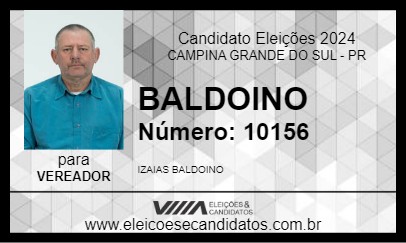 Candidato BALDOINO  2024 - CAMPINA GRANDE DO SUL - Eleições