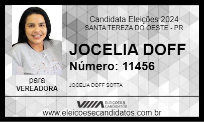 Candidato JOCELIA DOFF 2024 - SANTA TEREZA DO OESTE - Eleições