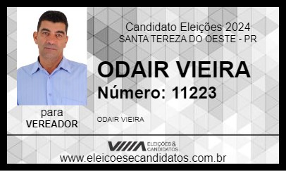 Candidato ODAIR VIEIRA 2024 - SANTA TEREZA DO OESTE - Eleições