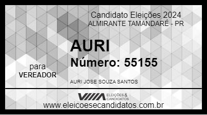 Candidato AURI 2024 - ALMIRANTE TAMANDARÉ - Eleições